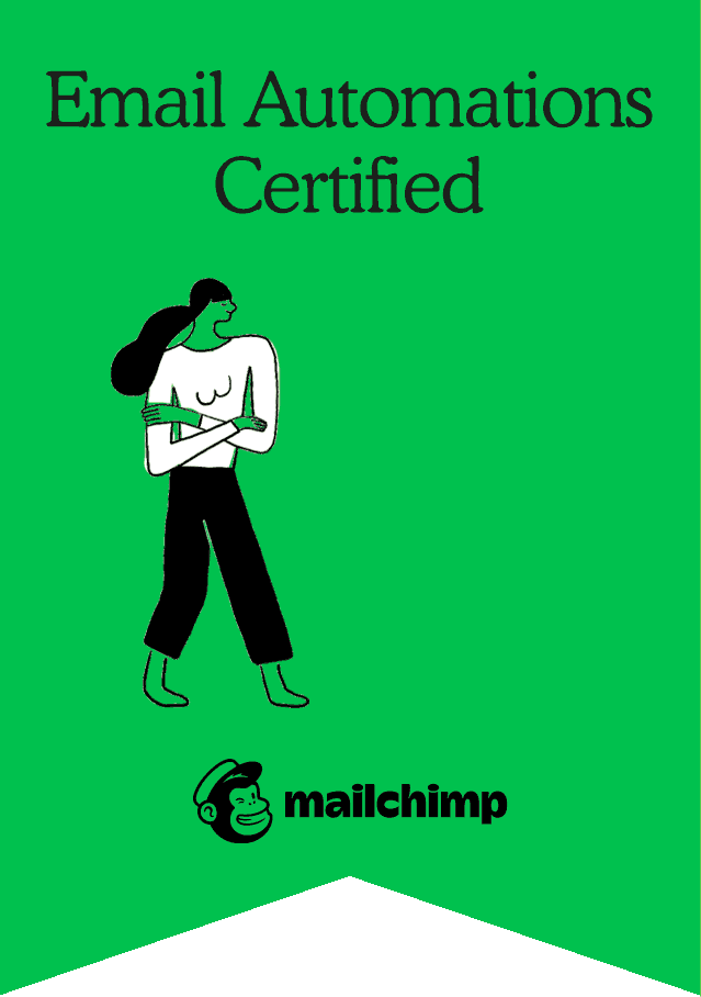 Mailchimp Email Automations Certified badge