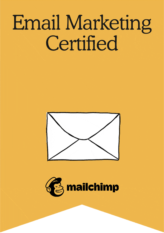 Mailchimp Email Marketing Certified badge